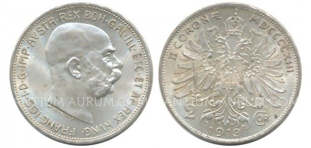2 KORUNA 1913 FRANTIŠEK JOSEF I. 