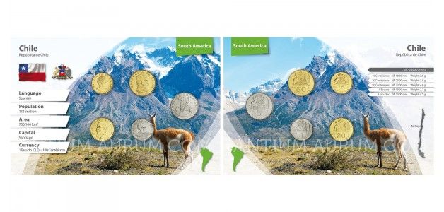 Sada oběžných mincí CHILE II.