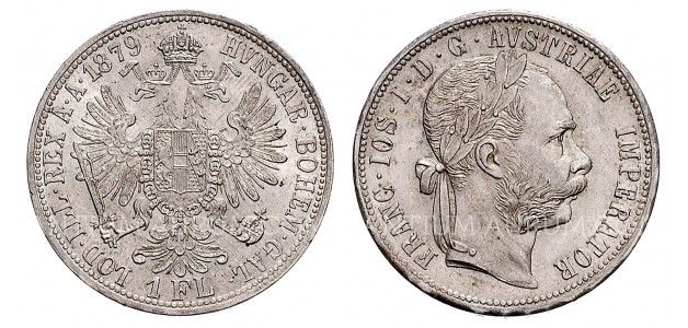 1 ZLATNÍK 1879 FRANTIŠEK JOSEF I. 