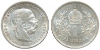 1 KORUNA 1893 FRANTIŠEK JOSEF I. (1848 - 1916)