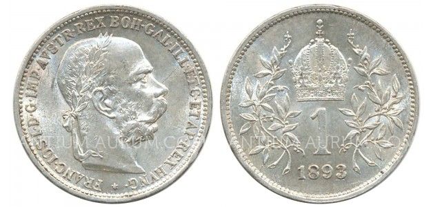 1 KORUNA 1893 FRANTIŠEK JOSEF I. (1848 - 1916) 1 KORUNA 1893 FRANTIŠEK JOSEF I. (1848 - 1916)