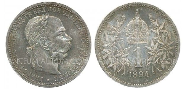 1 KORUNA 1894 FRANTIŠEK JOSEF I. (1848 - 1916) 1 KORUNA 1894 FRANTIŠEK JOSEF I. (1848 - 1916)