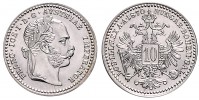 10 KREUZER 1870 FRANTIŠEK JOSEF I. (1848 - 1916)