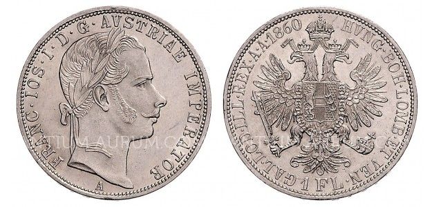 1 ZLATNÍK 1860 A FRANTIŠEK JOSEF I. 1 ZLATNÍK 1860 A FRANTIŠEK JOSEF I.