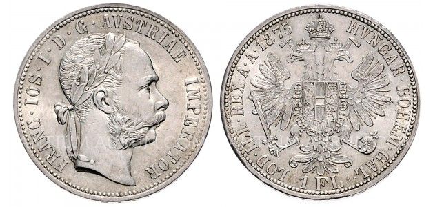 1 ZLATNÍK 1875 FRANTIŠEK JOSEF I. 