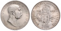 1 KORUNA 1908 JUBILEJNÍ FRANTIŠEK JOSEF I. 