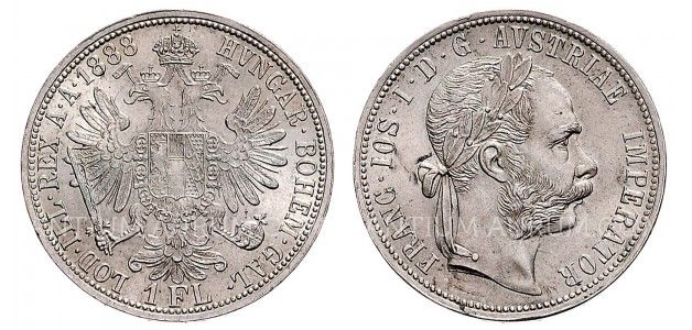 1 ZLATNÍK 1888 FRANTIŠEK JOSEF I. 