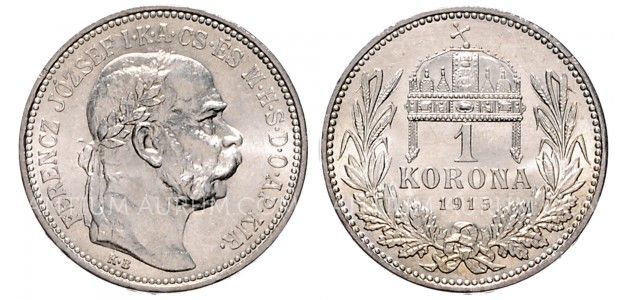 1 KORUNA 1915 KB FRANTIŠEK JOSEF I.