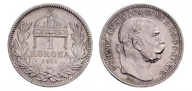 1 KORUNA 1916 KB FRANTIŠEK JOSEF I. 